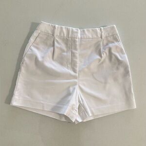 Zara White High Waist Shorts with Tailored Fit size M (NWOT)